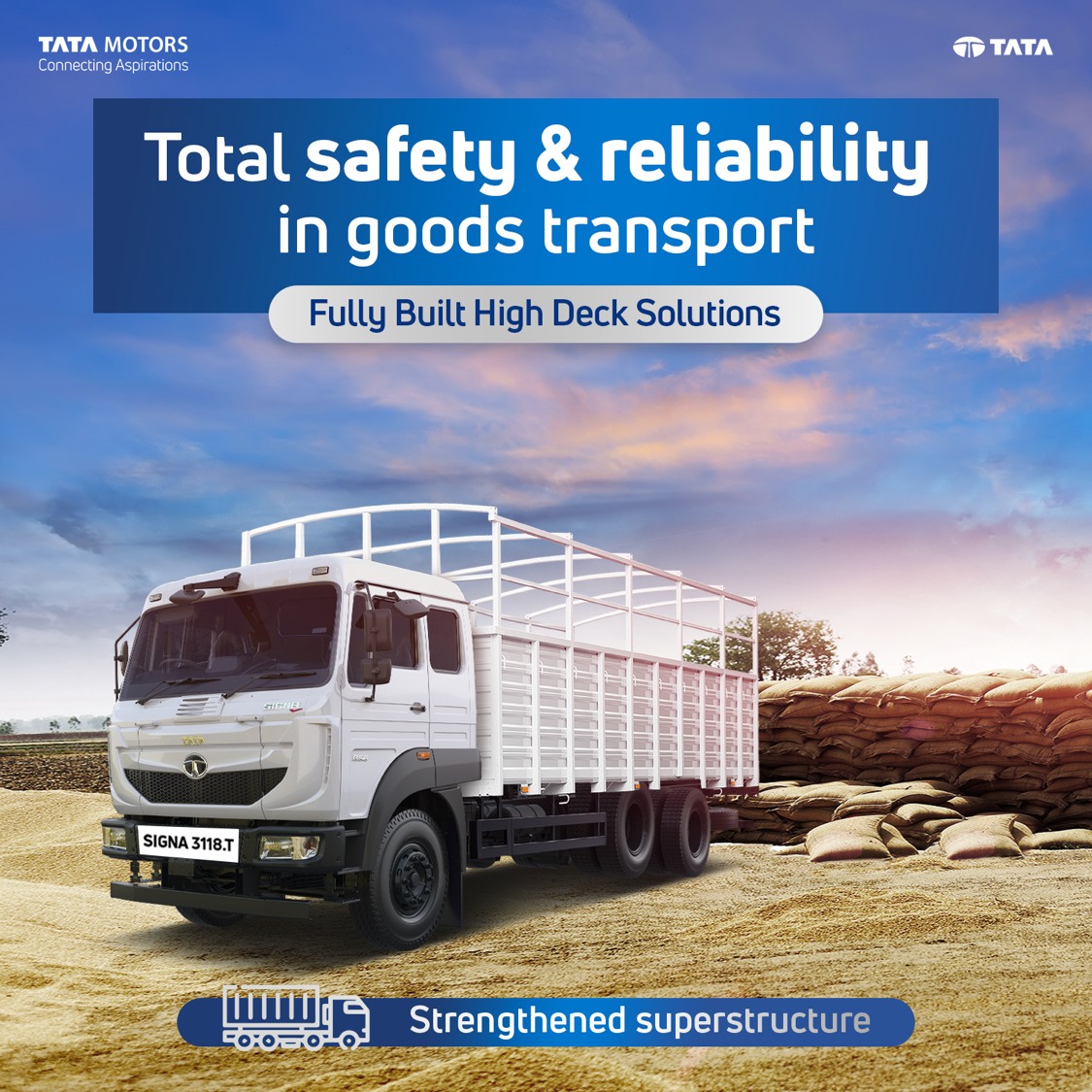 Experience total safety and reliability in goods transport with Fully Built High Deck Solutions that offer a strengthened su...