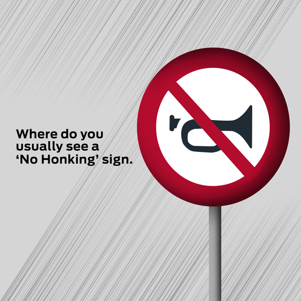 There are some specific locations which have been demarcated as no honking zones. How many can you think of Do let us know in the comments. FordGameDay There are some specific locations which have been demarcated as no honking zones