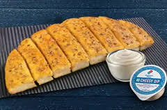 Garlic Breadsticks + Cheesy Dip