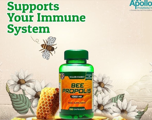 Holland Barrett Bee Propolis helps to boost energy and, at the same time, supports the immune system. It helps people who suffer from allergies and hay fever Holland Barrett Bee Propolis helps to boost energy and, at the same time, supports the immune system