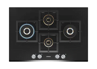 Gas hob75 cmTempered glass, Black