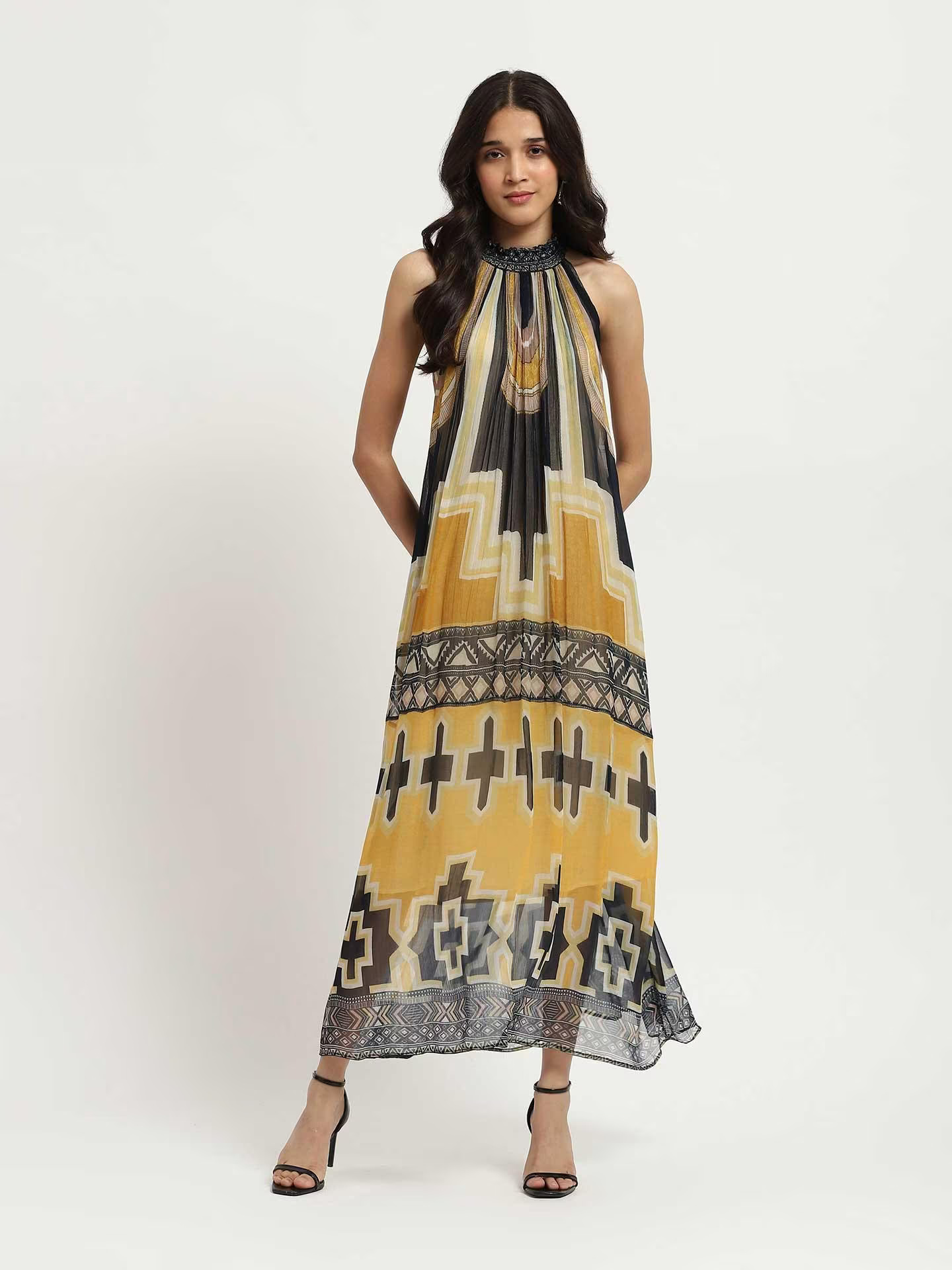 Yellow Celophee Maxi Dress