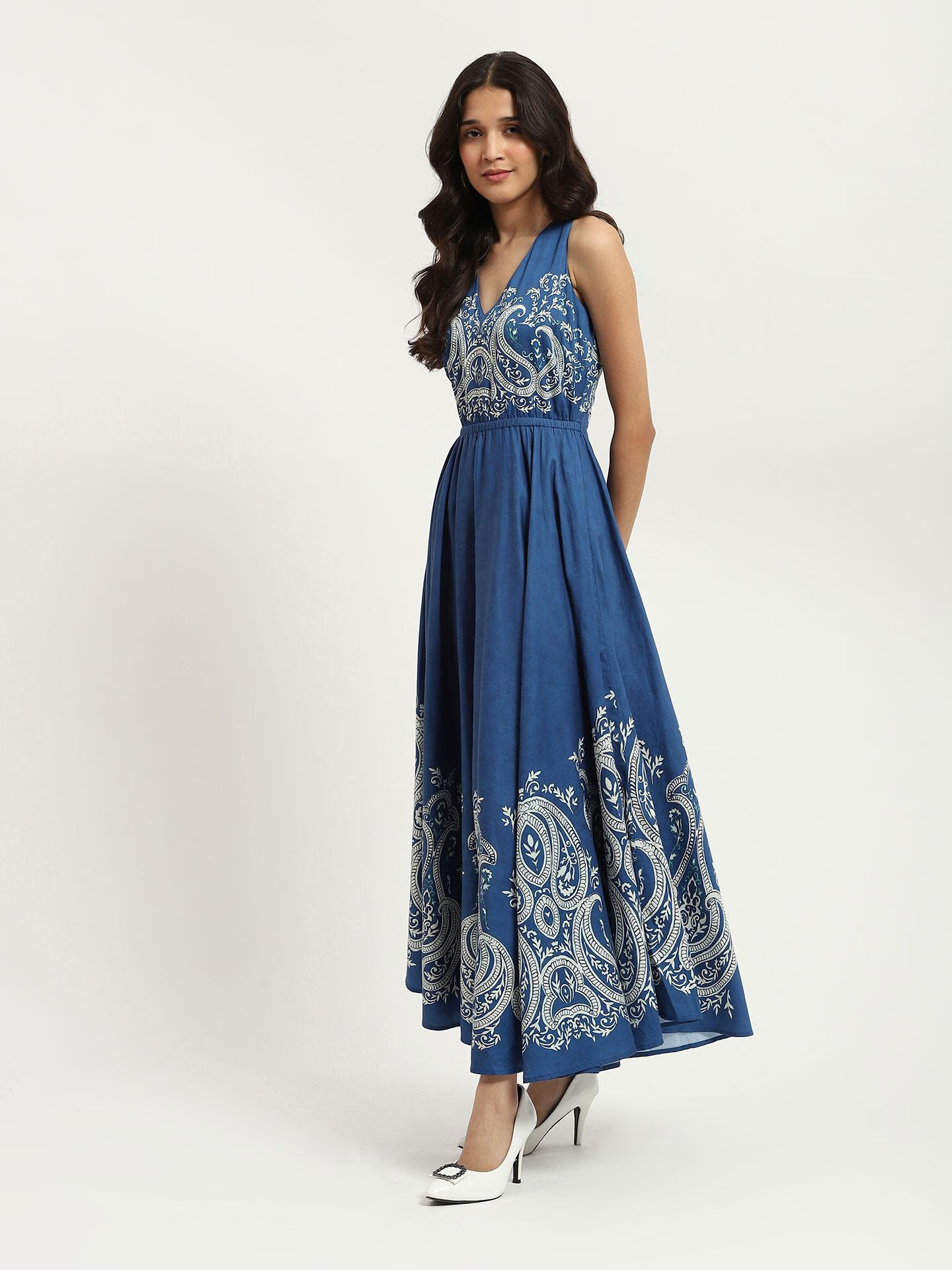 Blue Fallon Maxi Dress