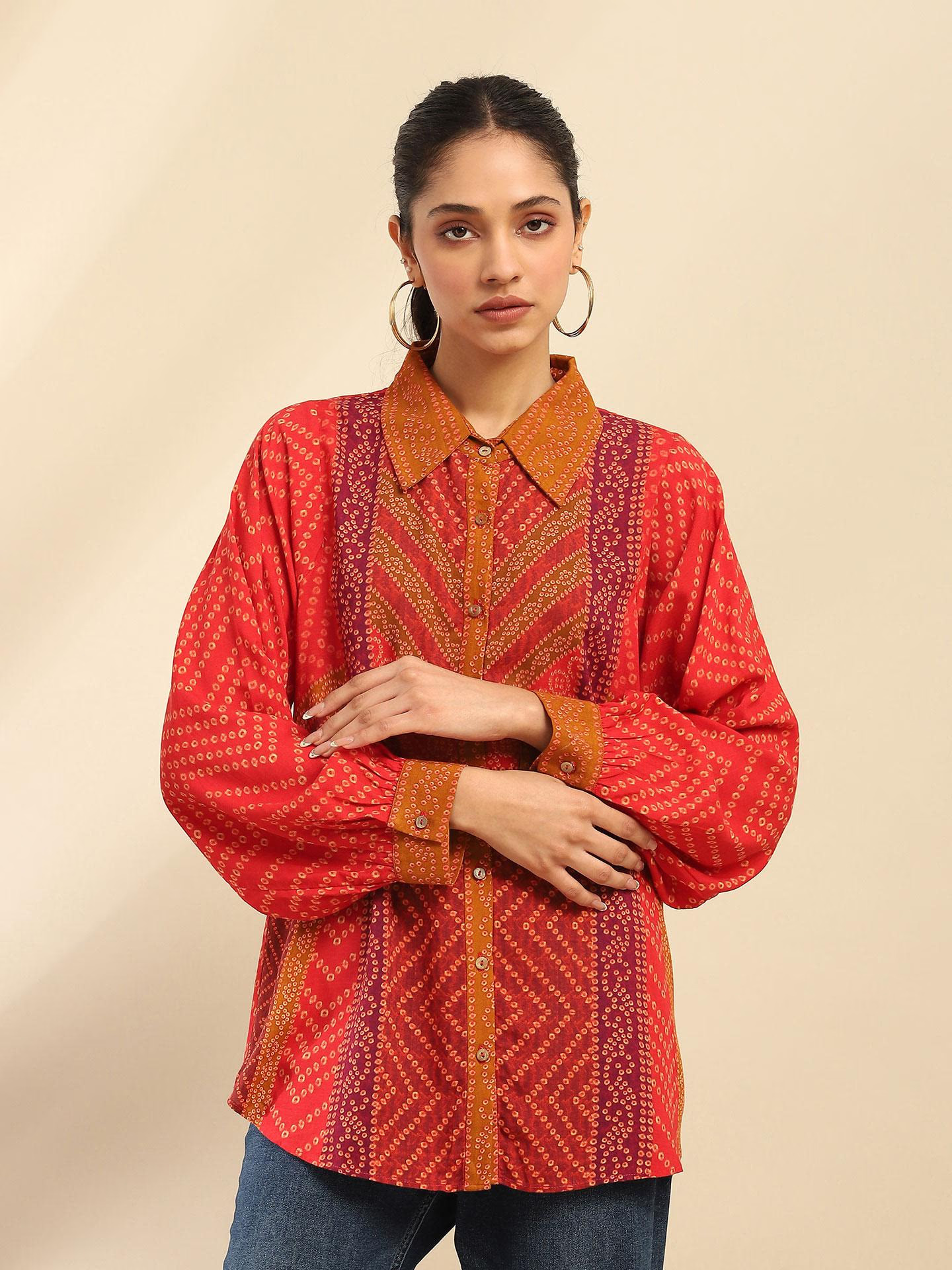 Red Kirti Shirt