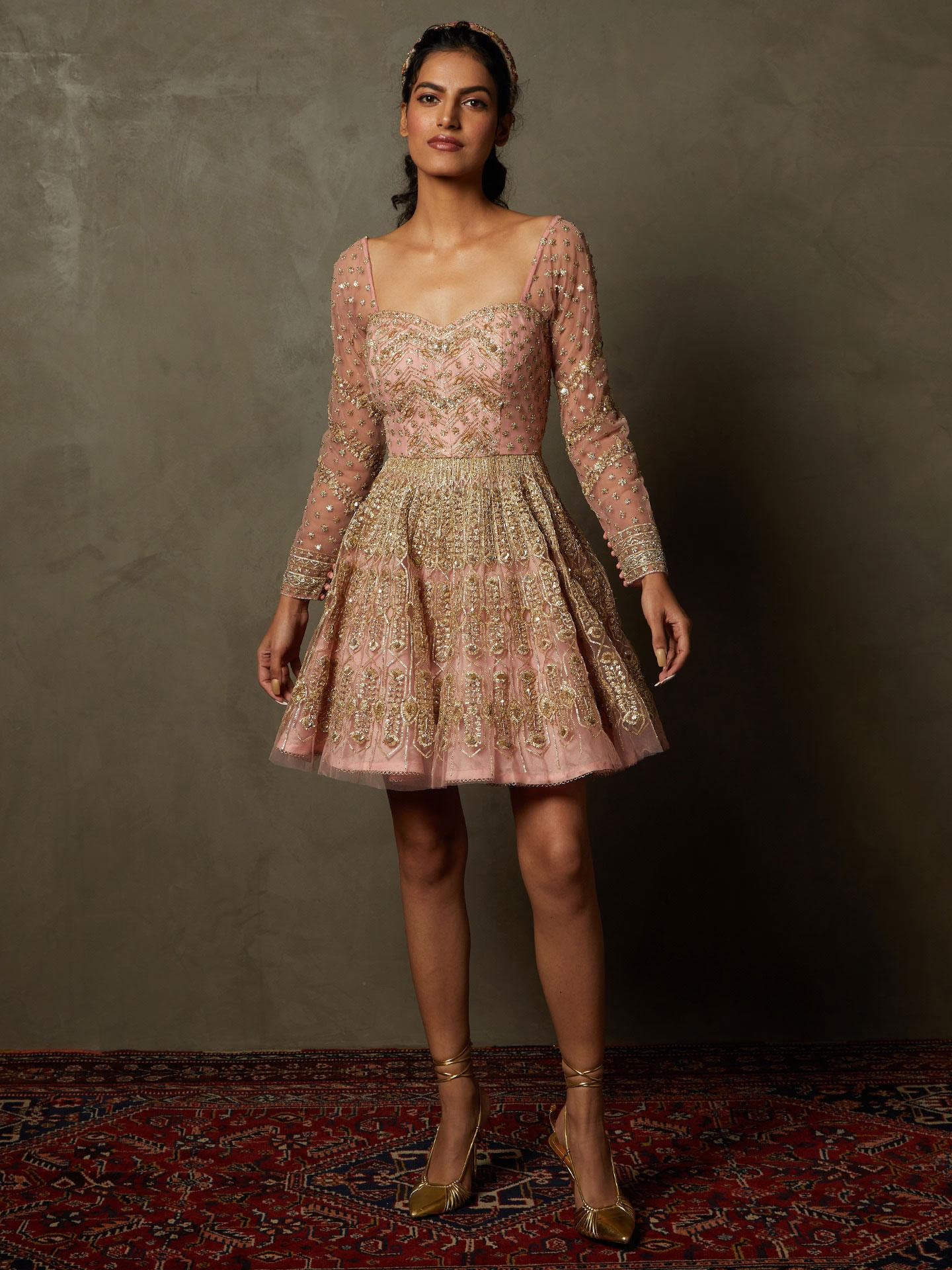 Blush Peach Chanda Dress