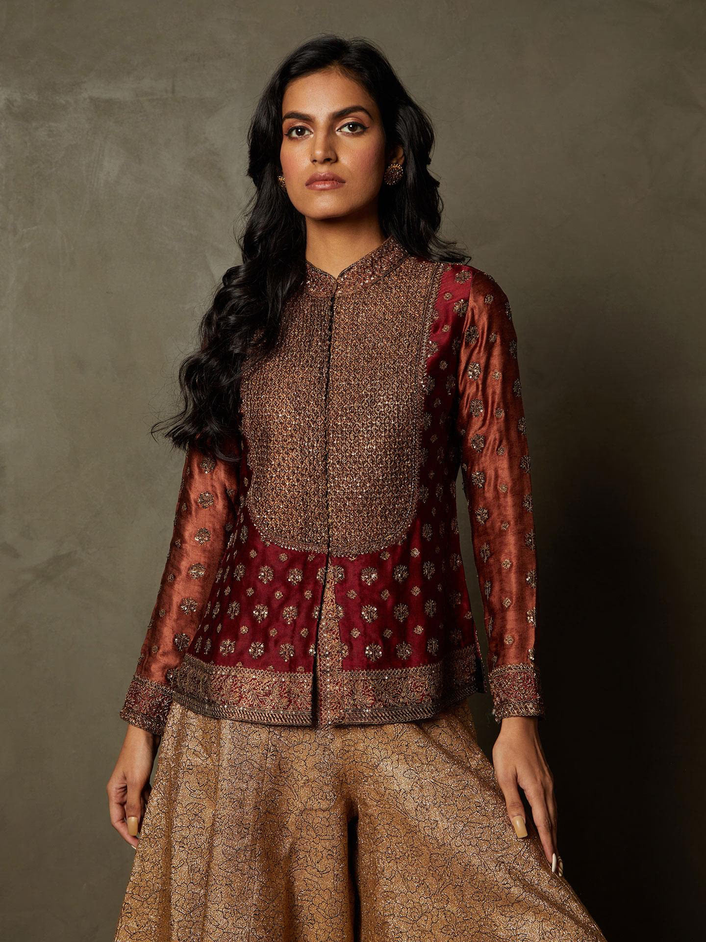 Brown Parampara Jacket