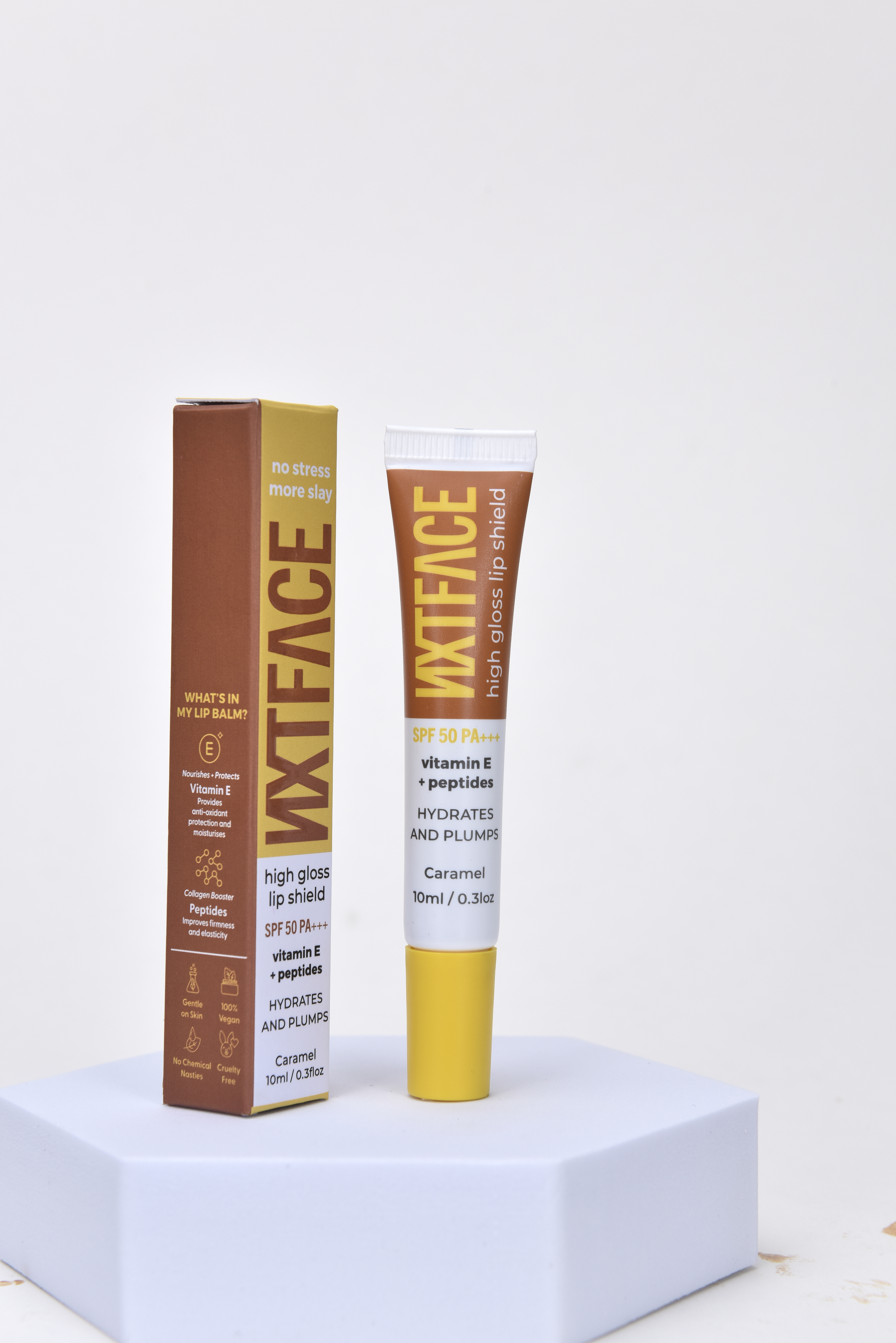 NXT FACE Gelicious High Gloss Repairing Lip Balm - Caramel