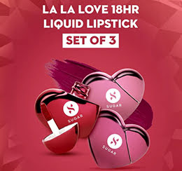 La La Love 18HR Liquid Lipstick - Set of 3