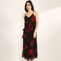 Brushstoke Maxi Dress