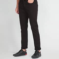 Brandon Slim Tapered Fit Black Jeans