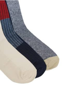 Men Set of 5 Ankle Length Navy Socks