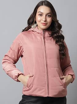 Women Pink Bomber Jacket
