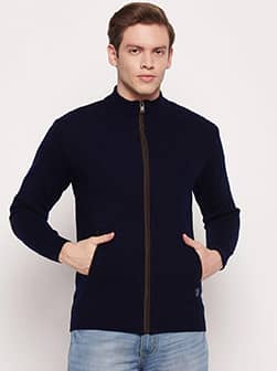 Men Navy Sweater