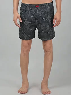 Men's Green Printed Boxer Shorts