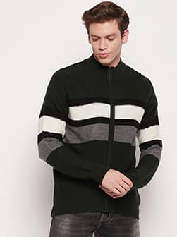 Men Olive Sweater