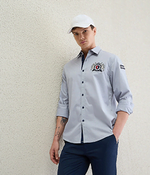 Men Grey Shirt