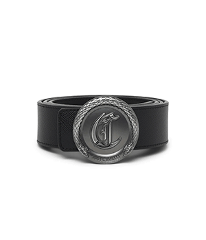 Men Black Solid Belt