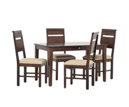 MOURYA WOODEN DINING TABLE SET 4S V2