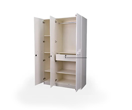 Royaloak Rome Italian High Glossy Wardrobe 3 Door