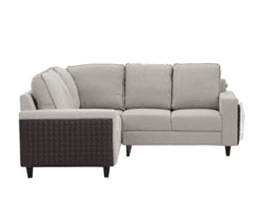 Naples Italian Fabric Corner Sofa 4 Seater