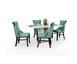 Royaloak Rome Italian Marble Dining Set 4 Seater
