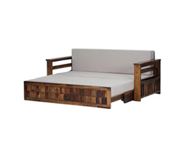 Royaloak Ashoka Wooden Sofa Bed with Storage