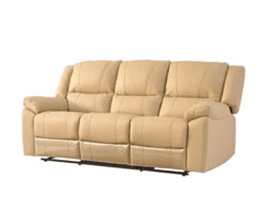 MILAN ITALIAN HALF LEATHER RECLINER 3S V3