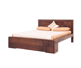 MOURYA WOODEN QUEEN BED WITHOUT STORAGE