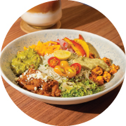 Paprika Paneer, Rice & Beans Bowl