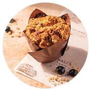 Blueberry and Almond Muffin