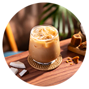 Coconut Jaggery Iced Latte 