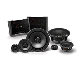Alpine Status Hi-Resolution OEM-Fit 3-Way Speaker Set (1"TW OEM Fitment)