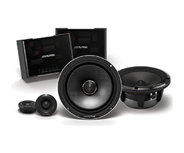 Alpine Status Hi-Resolution OEM-Fit 2-Way Speaker Set (1" TW OEM Fitment)