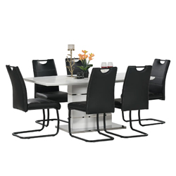 Florence Glass Dining Table 6 Seats