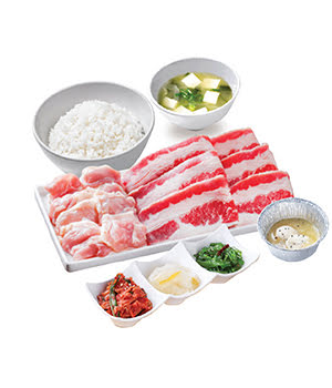 Garlic Butter Chicken & Karubi Set 100g