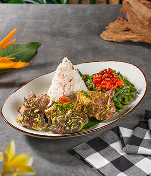 Nasi Iga Sambal Hijau