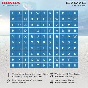 Here s a little challenge for all the Honda Civic Fans in the house Go ahead and share your answers in the comments ...