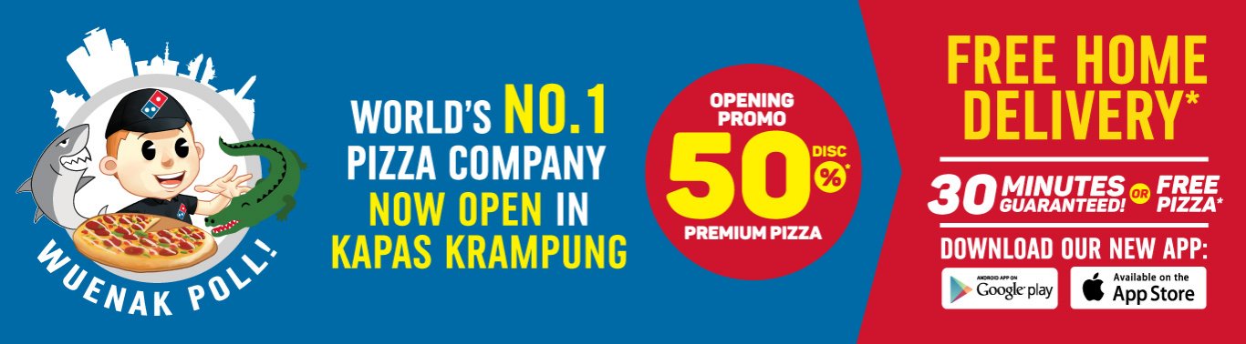 Visit our website: Domino's Pizza - Kec Tambaksari, Surabaya