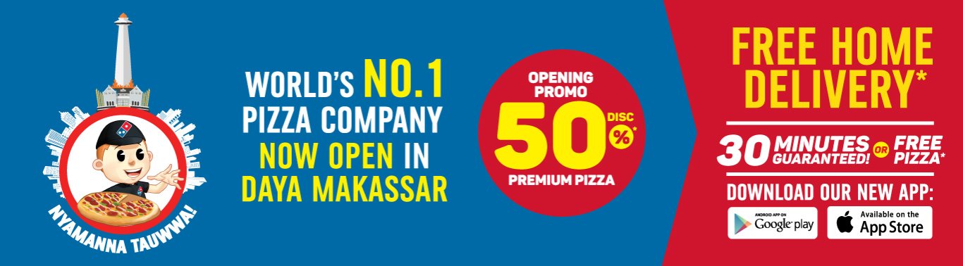 Visit our website: Domino's Pizza - Tamalanrea, Makassar