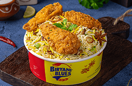 Hot & Crispy Chicken Wings Biryani