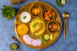 Chicken Biryani Thali (Leg Pc)