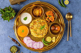 Soya Biryani Thali