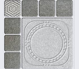 HRP Squares Geometric Slate