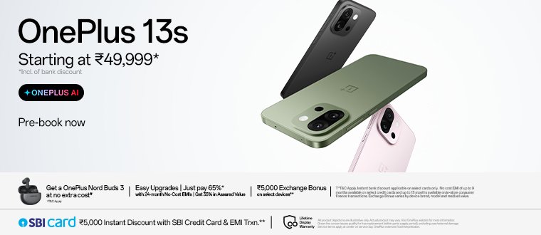 Pre-book Your Oneplus 13s Pre-book Your Oneplus 13s