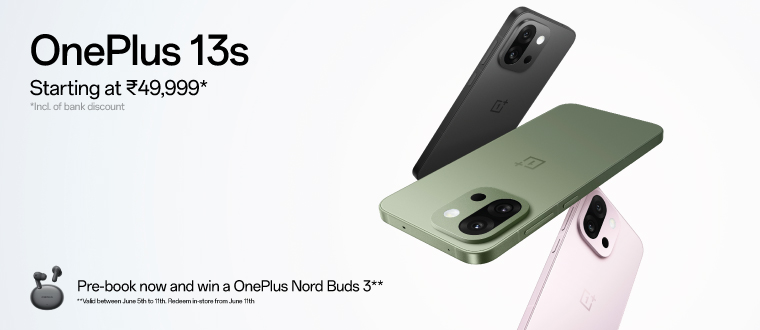 Pre-book Your Oneplus 13s Pre-book Your Oneplus 13s