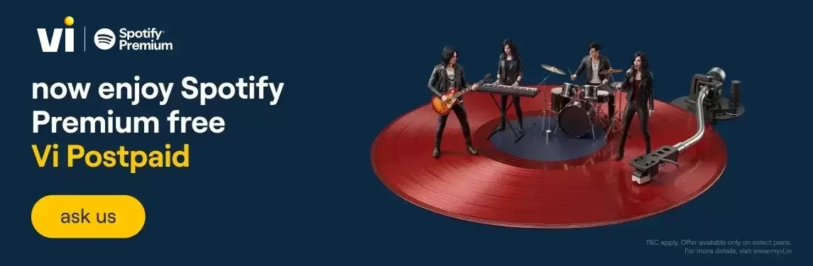 Spotify Premium Free With Vi Postpaid