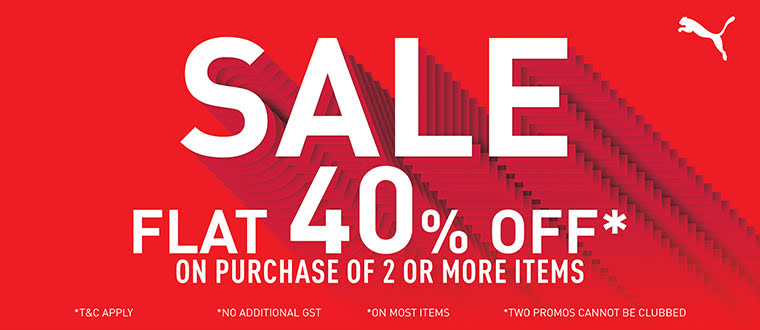 Flat 40% off