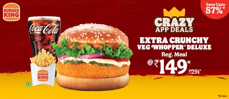 PN & RC _ Veg whopper deluxe meal @ 149