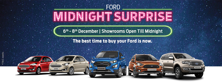 Ford India Announces Midnight Suprise Sale-Telugu Business News-12/06