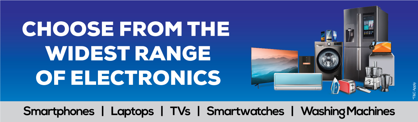 Wide range of electronics